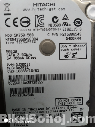 500 GB Laptop Hard Disk (HDD)